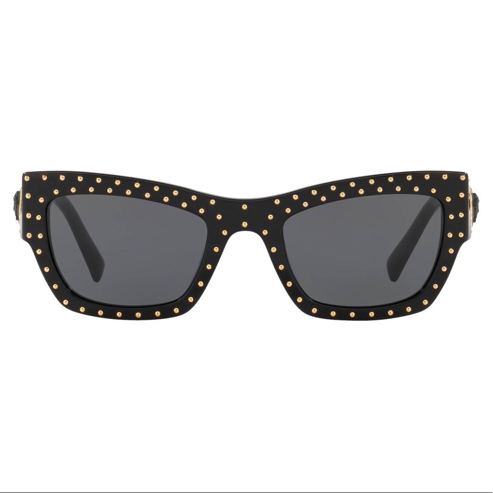 VERSACE SUNGLASSES BLK GOLD